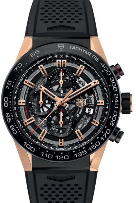 Replica Tag Heuer CALIBER HEUER 01 AUTOMATIC CHRONOGRAPH SKELETON 45MM CAR2A5A.FT6044 watch